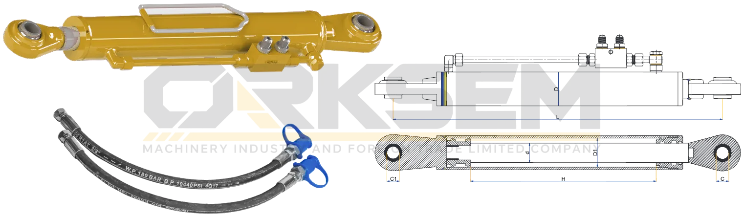 3 t top link cylinders